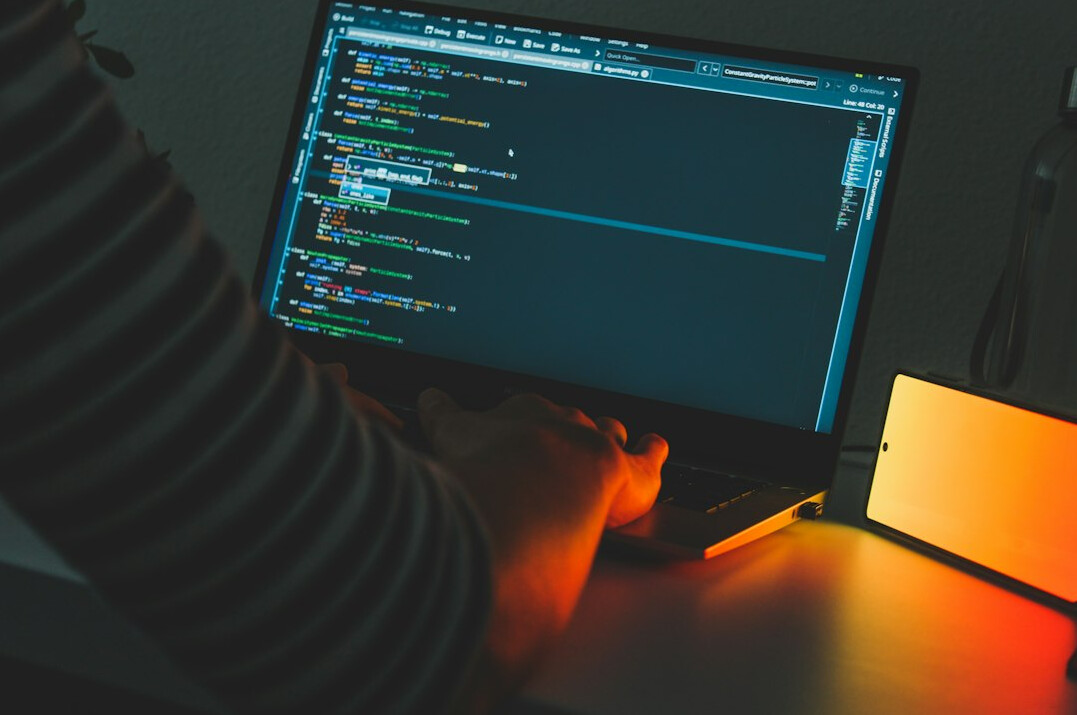 person learning programming